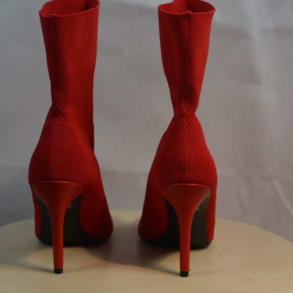Brash Red Stiletto Boots SZ 9 NWOT - Picture 4 of 6
